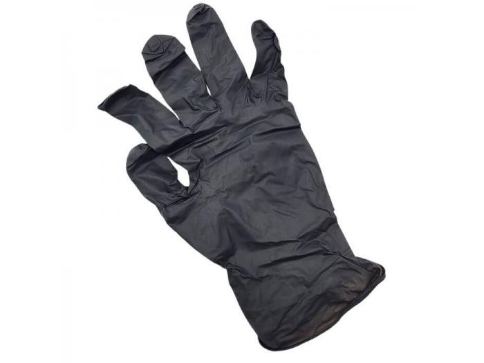 Guantes nitrilo negros 100 uds talla S