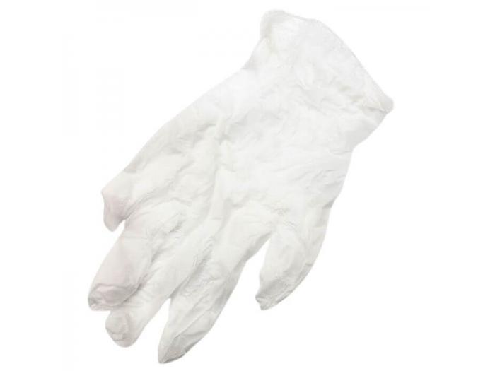 100 guantes de vinilo talla S Transparentes