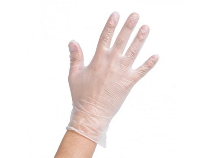 Guantes de vinilo talla M Transparentes | 100 ud