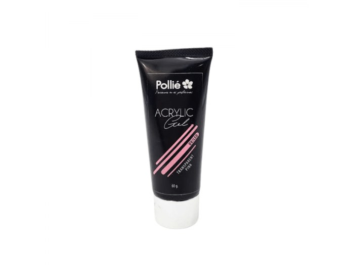 Acrylic gel transparent pink Pollié 60 gr